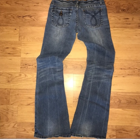 Toxic Distressed Boot Cut Jeans Medium Wash size 3 - Picture 2 of 7